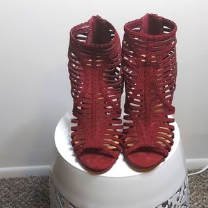 Sexy Women Sandals!size 8.5 burgundy